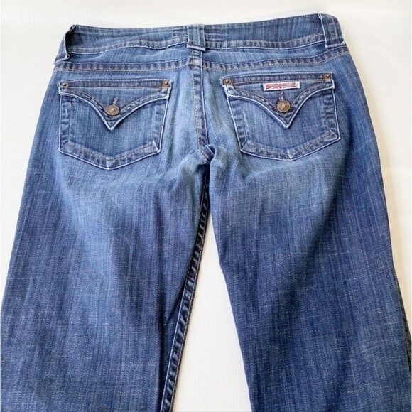 Hudson Signature Bootcut Flap Pocket Low Rise Dark Wash Jeans Size 28 - Picture 3 of 8